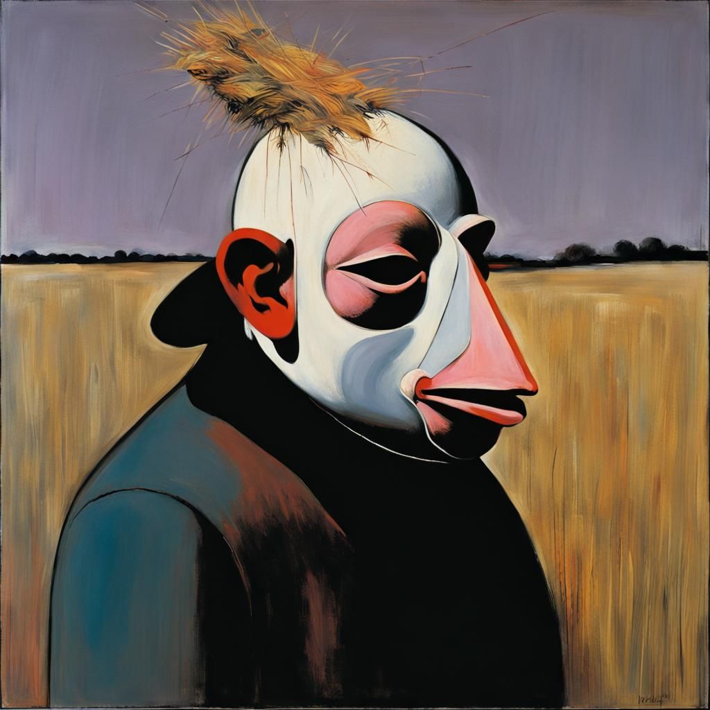 Figurative Abstract in Francis Bacon Style