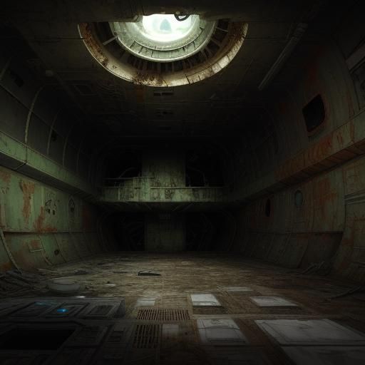 Decayed Starship Cargo Hold: Nurgle Corruption