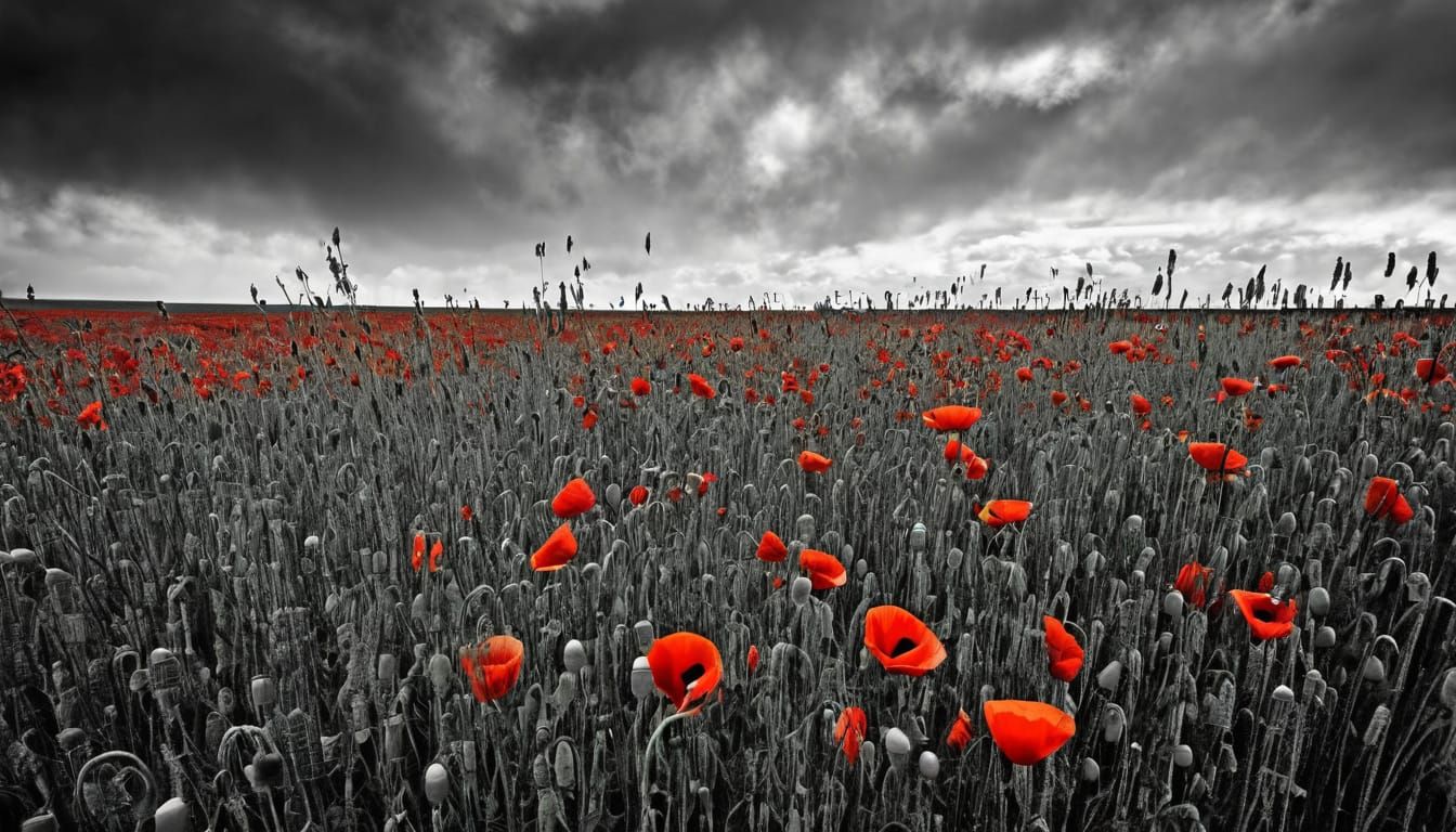 Poppies Grow Between Crosses in Flanders Fields