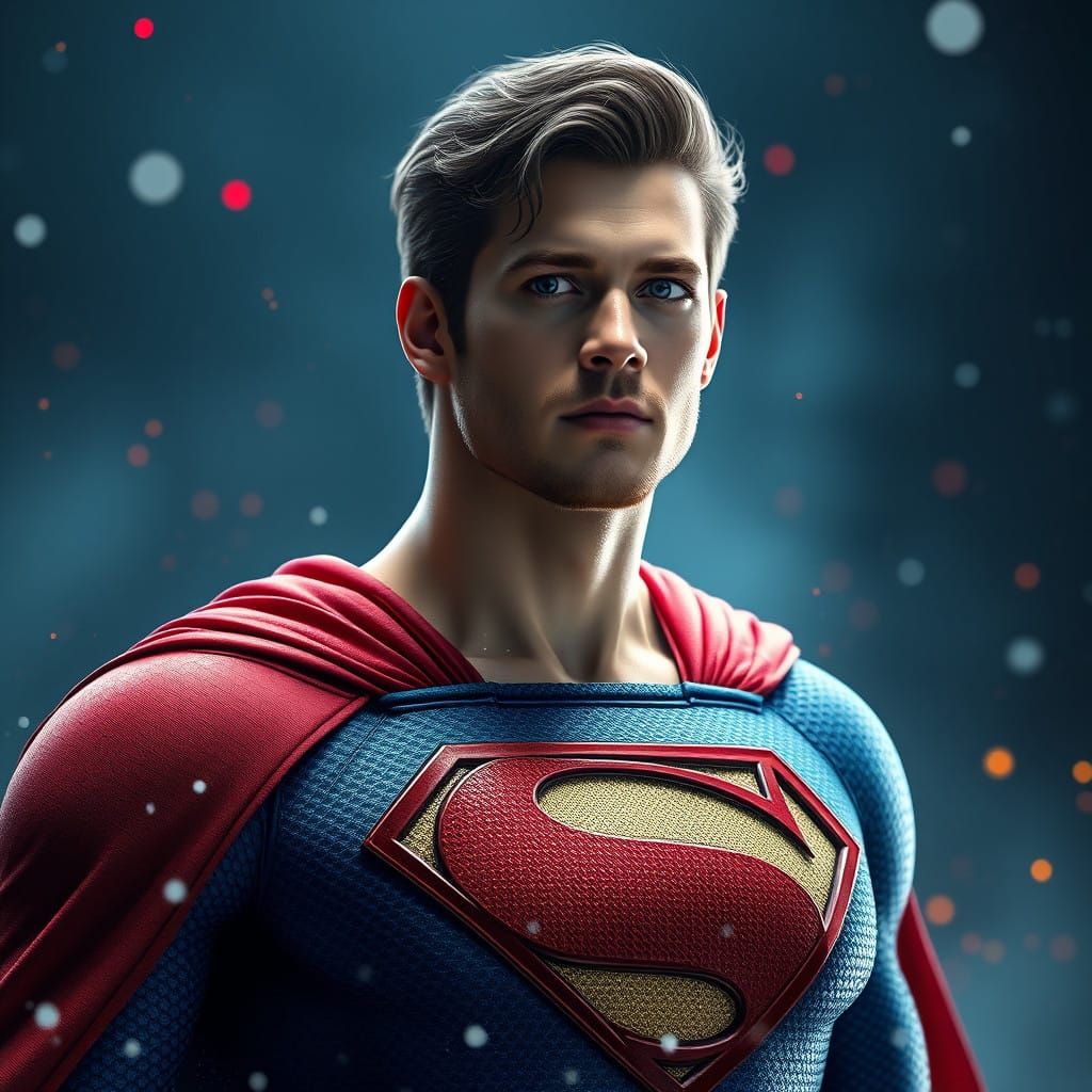 Kryptonian Hero in Vibrant Superman Costume