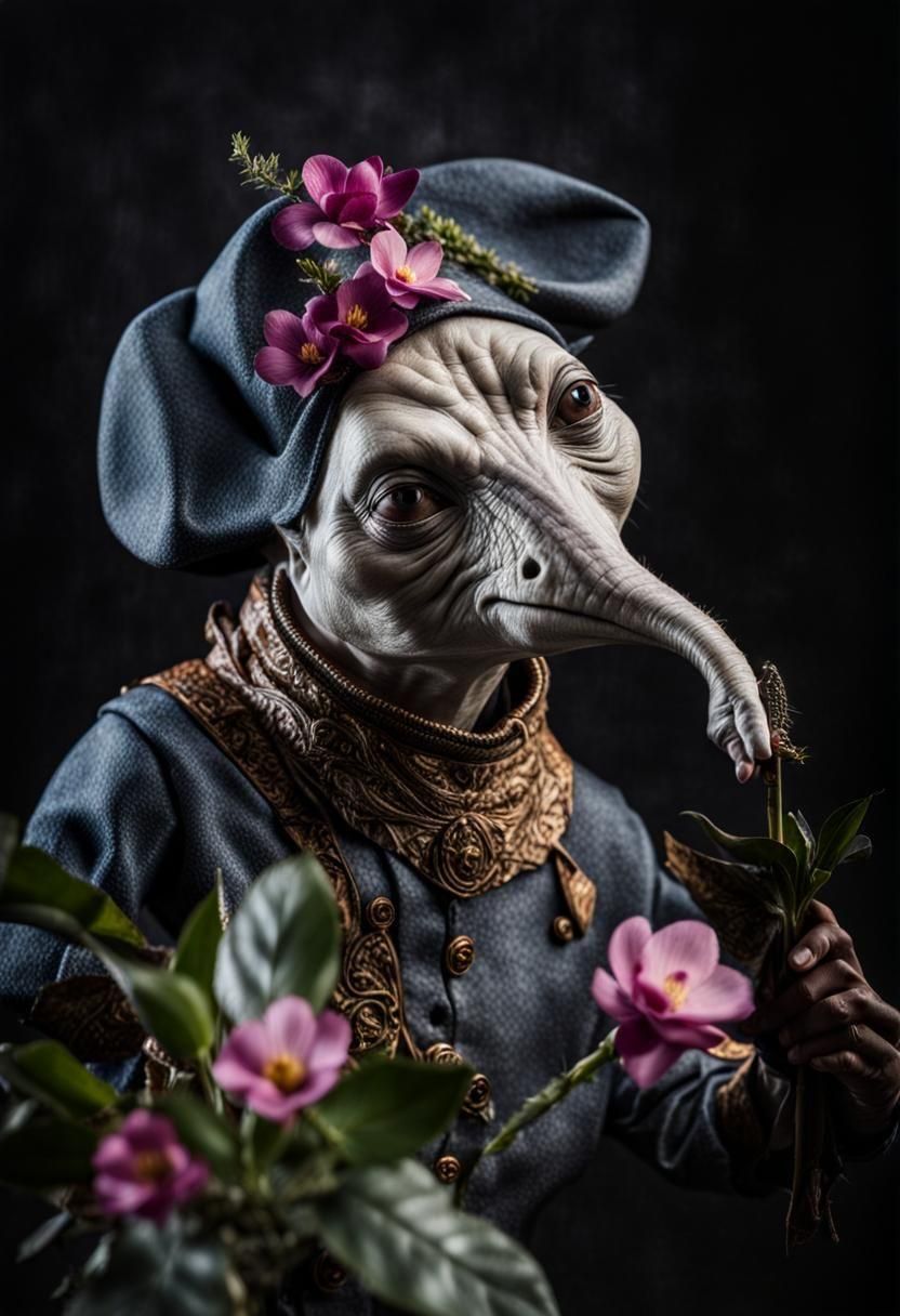 Surreal Alien Restaurant Celebration in Eldritch Light