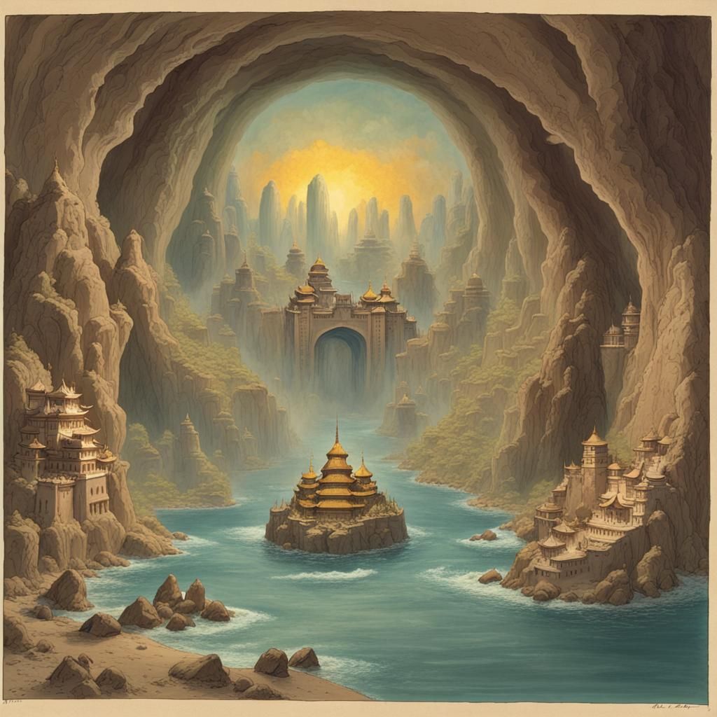 Kublai Khan's Xanadu Pleasure Dome Rendering