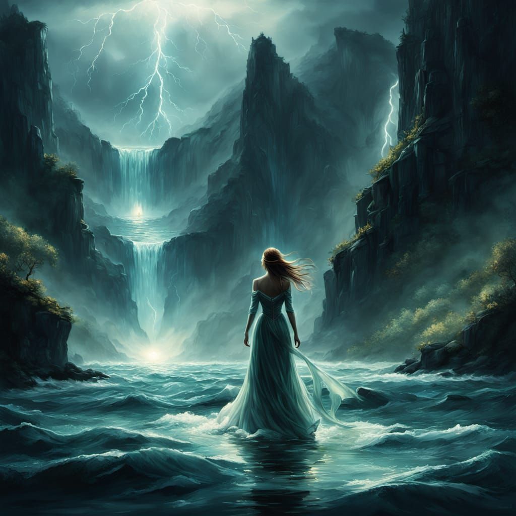 Majestic Oceanic Odyssey in Ethereal Oil Painting Style