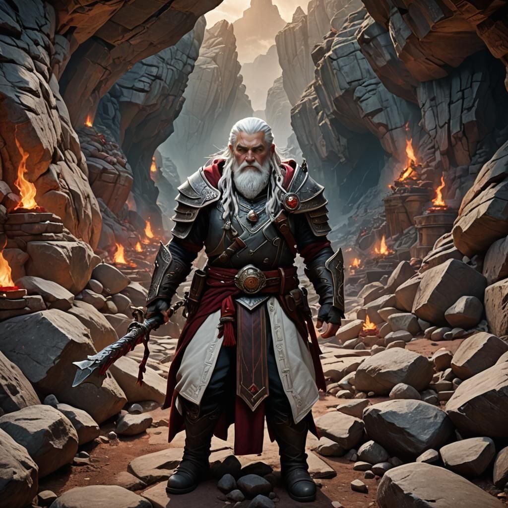 Epic Dwarven Death Cleric Raising Undead