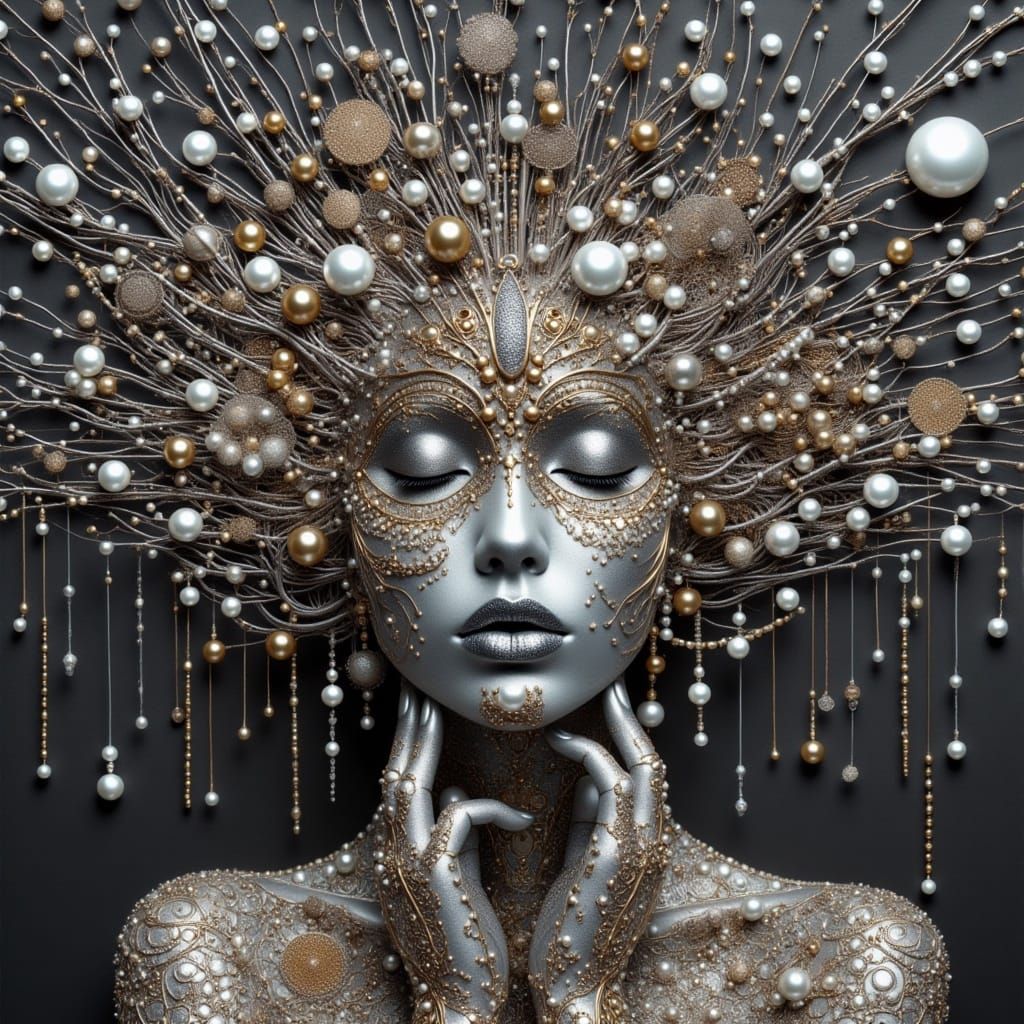 Elegant Cyberpunk Feline Portrait in Neon Hues