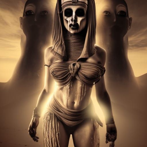 Ana de Armas as Deadly Mummy in Egypt Desert