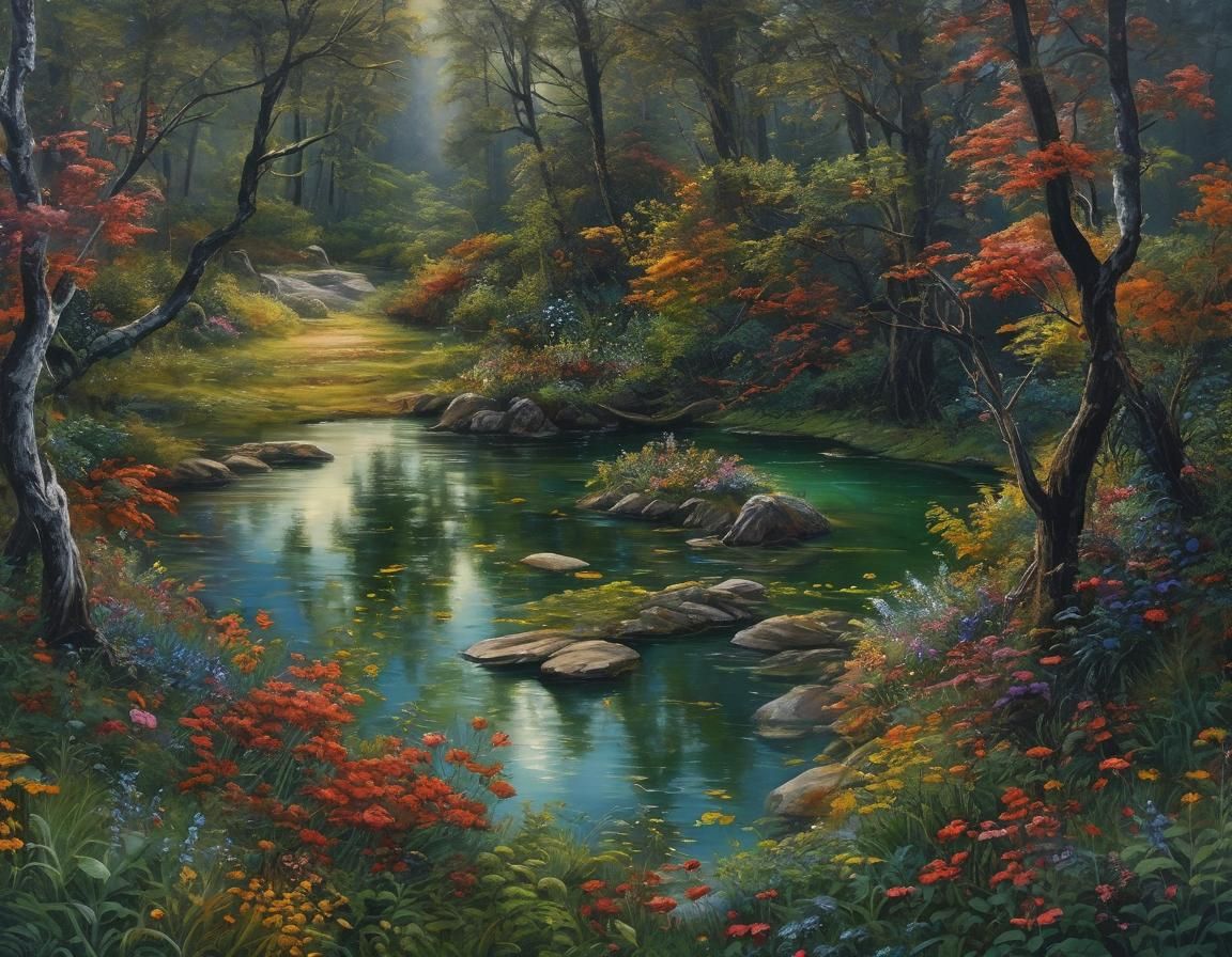 Painting By Therril: Little Hidden Place
