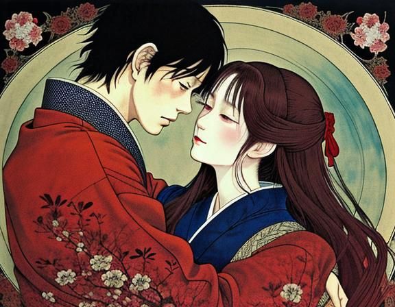 Intense Romantic Fairytale Masterpiece with Vibrant Colors