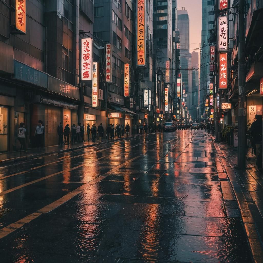 Tokyo, hyper realism, realistic proportions, highly detailed...