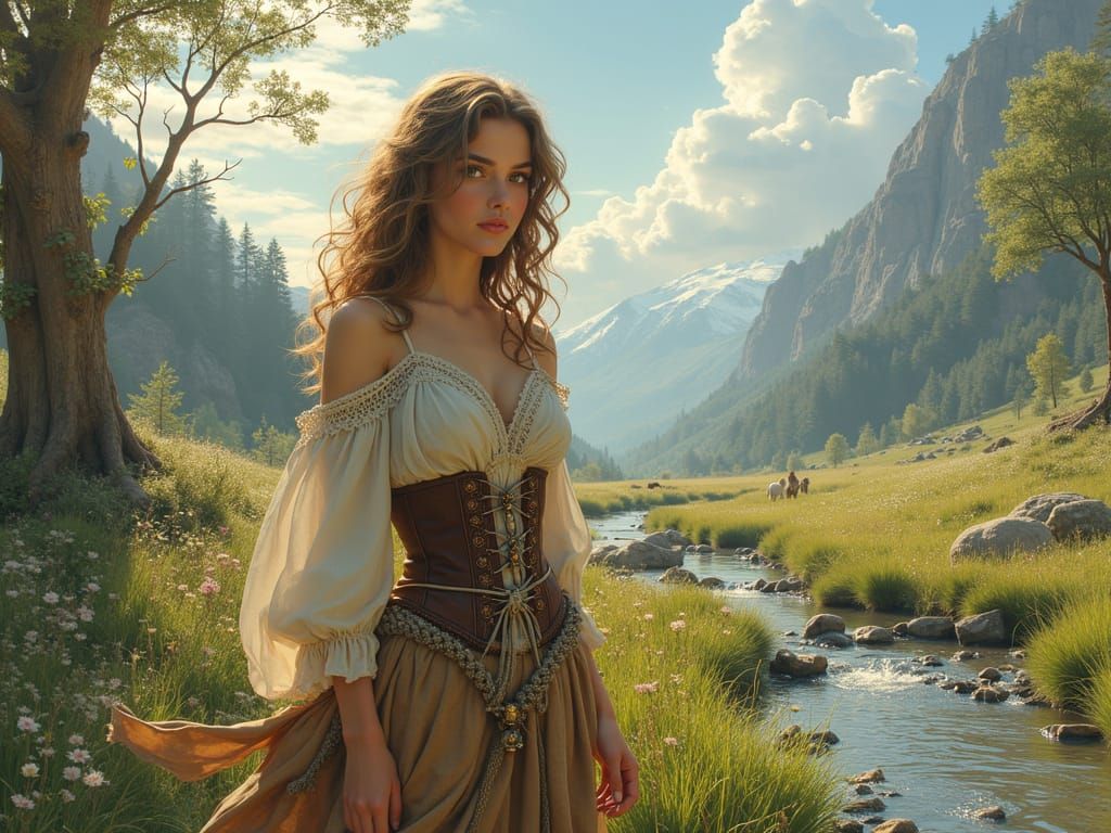 Germanic Goddess Awakens Spring