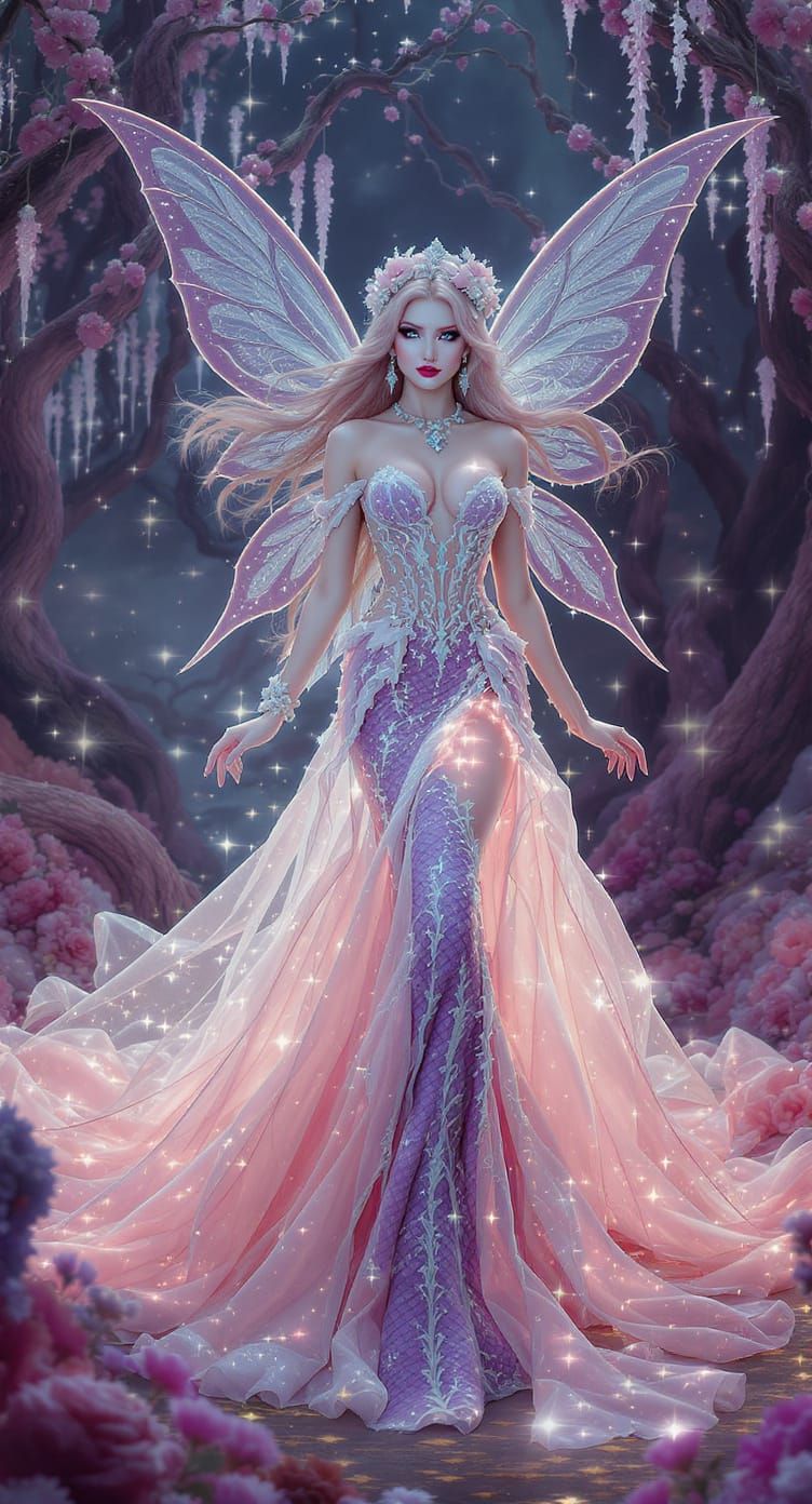 Ethereal Fairy Gown with Detachable Skirts