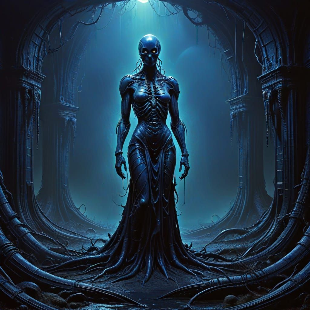 Surreal Alien World with Vibrant Colors