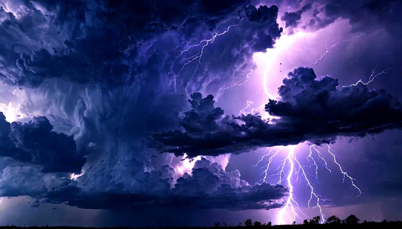 Spectacular Lightning Storm Over Earth