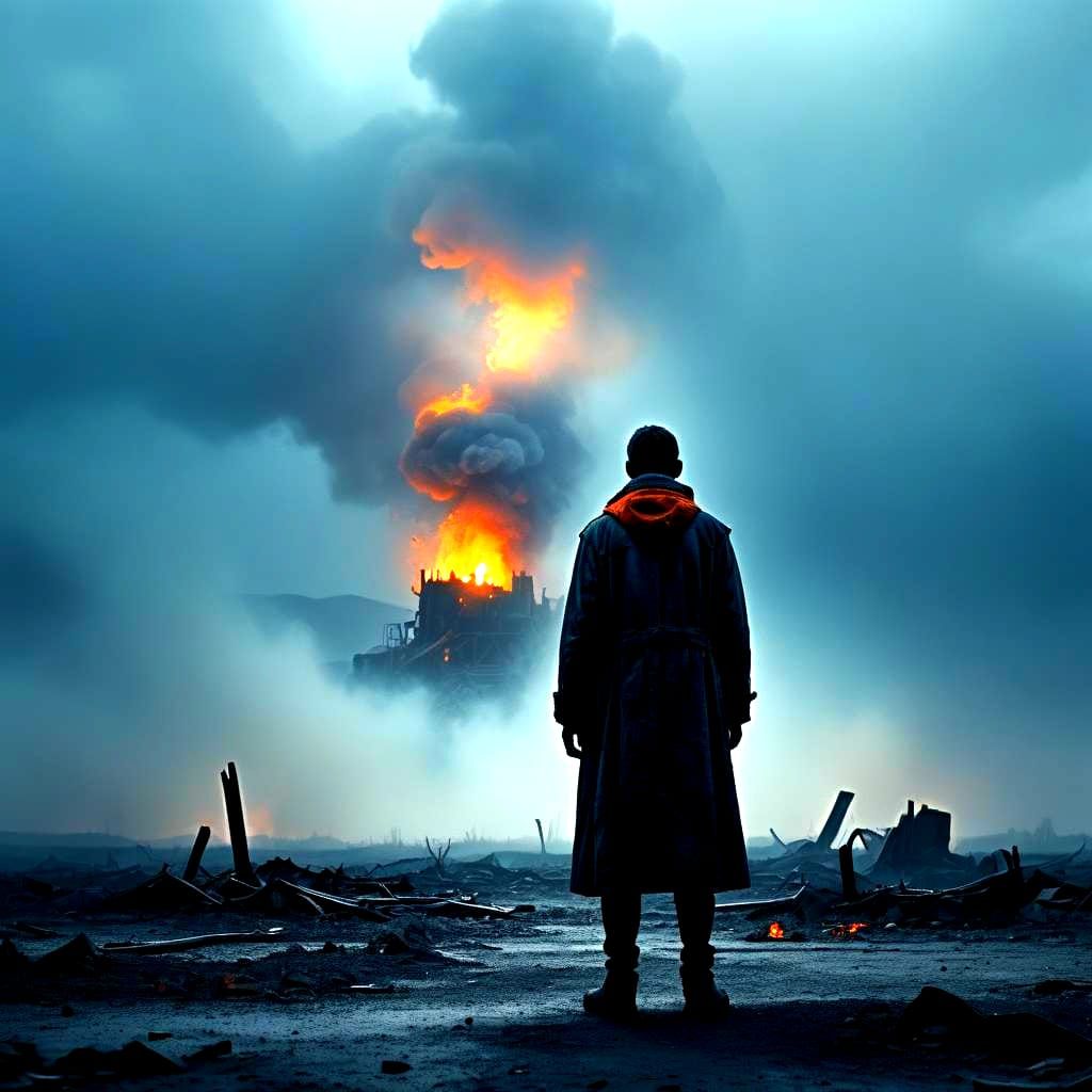 Mysterious Character Portrait in Moody Cinematic Style