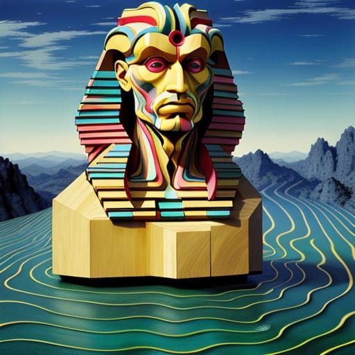 Surreal Geometric Masterpiece: A Hyperrealistic Exploration...