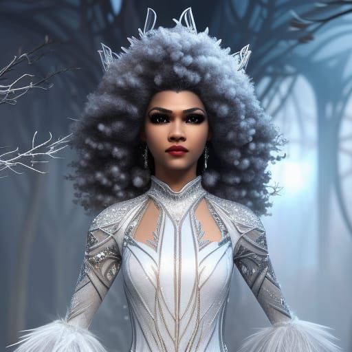 Zendaya as Ghost Woman with Frost Aura