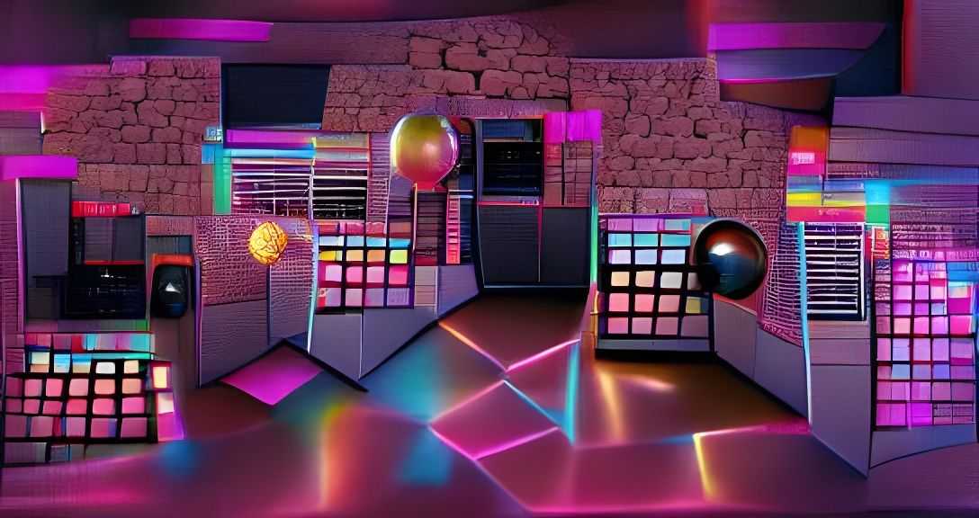 Electric 80s Disco Scene