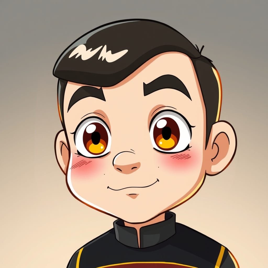 Cartoon Data: Anime-Style Rendition of Star Trek Character