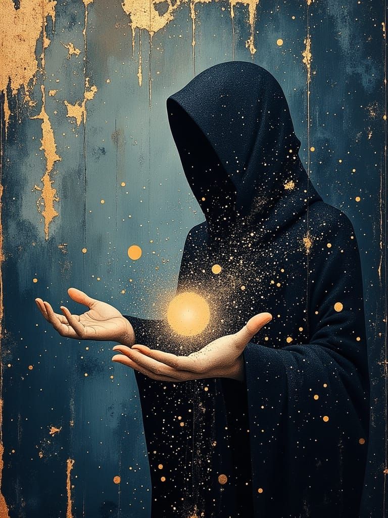 Wizard Conjures Galaxy in Impossible Cavern