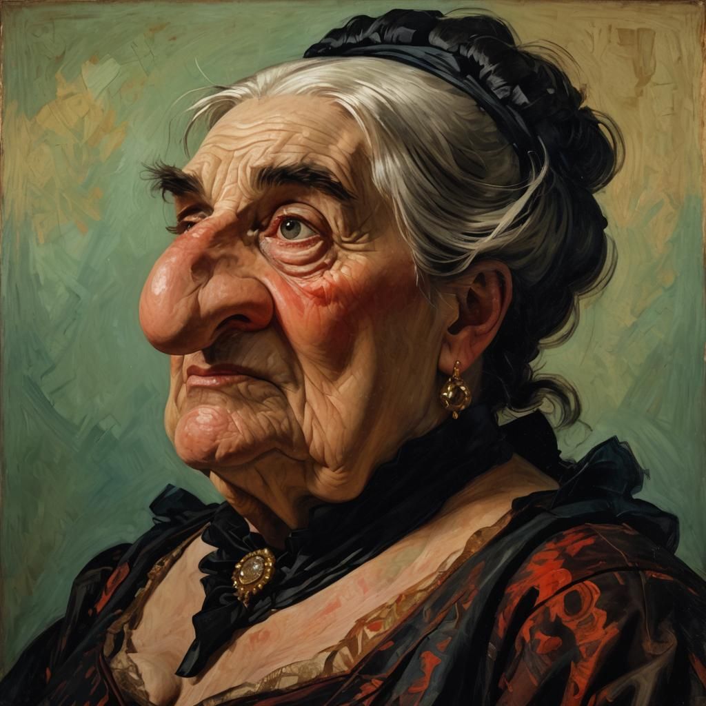 Second Empire Woman Portrait in Impressionistic Style