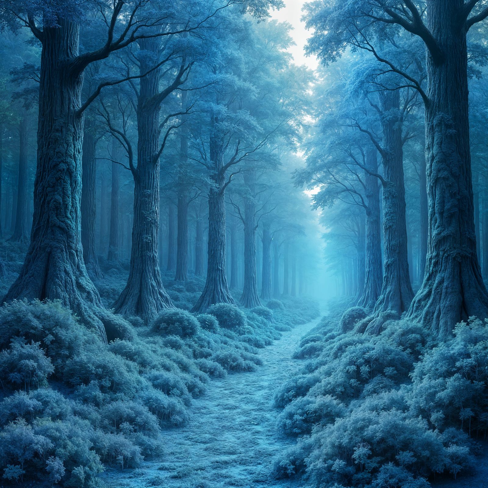 Dreamlike Paisley Forest in High Resolution