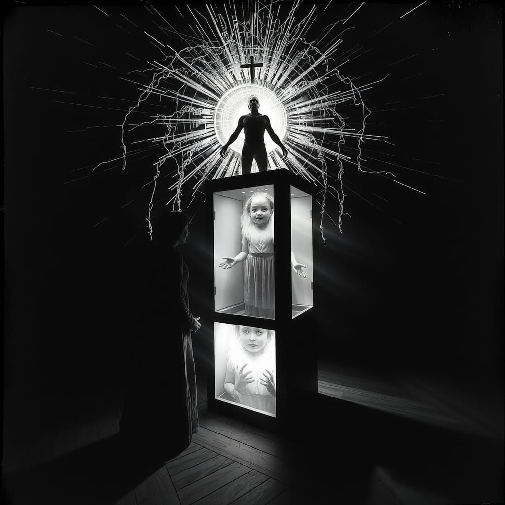 Mysterious Savior Machine in Silver Nitrate Style