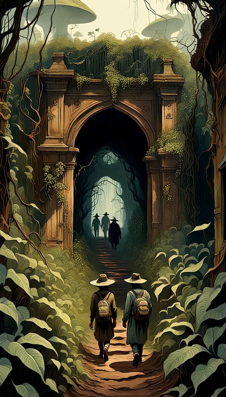 Safari Tourists Discover Gothic Ruins in Jungle