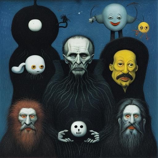 Distorted Portrait in Surrealist Style