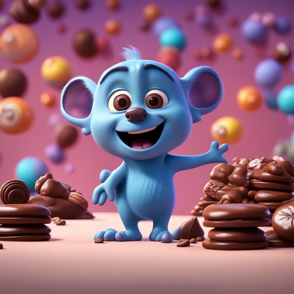 Chocolat: 3D Digital Art in Pixar Style