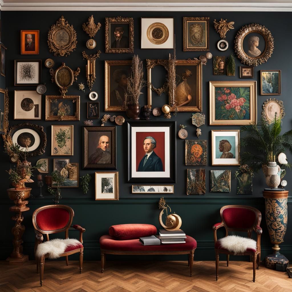 Dark Academia Maximalist Gallery Wall Decor