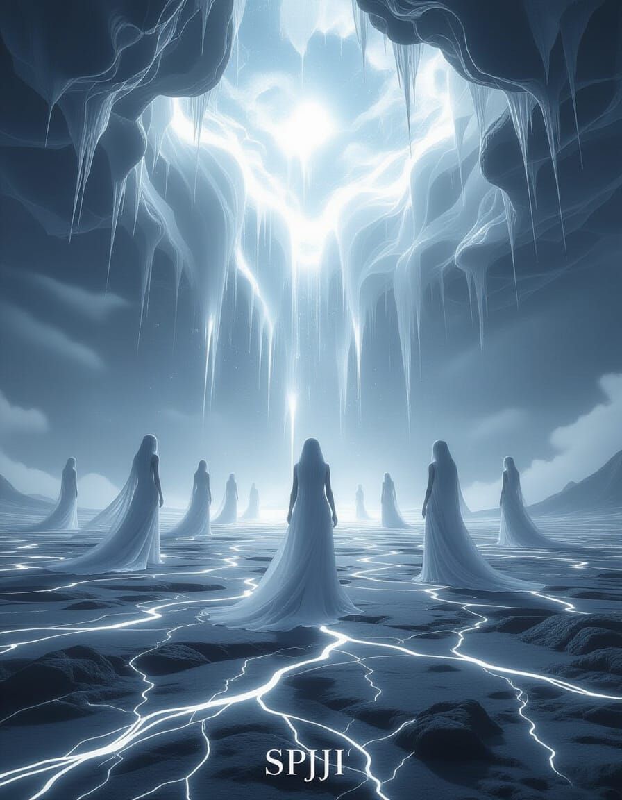 Ethereal Alien Invasion in Dreamlike Landscape