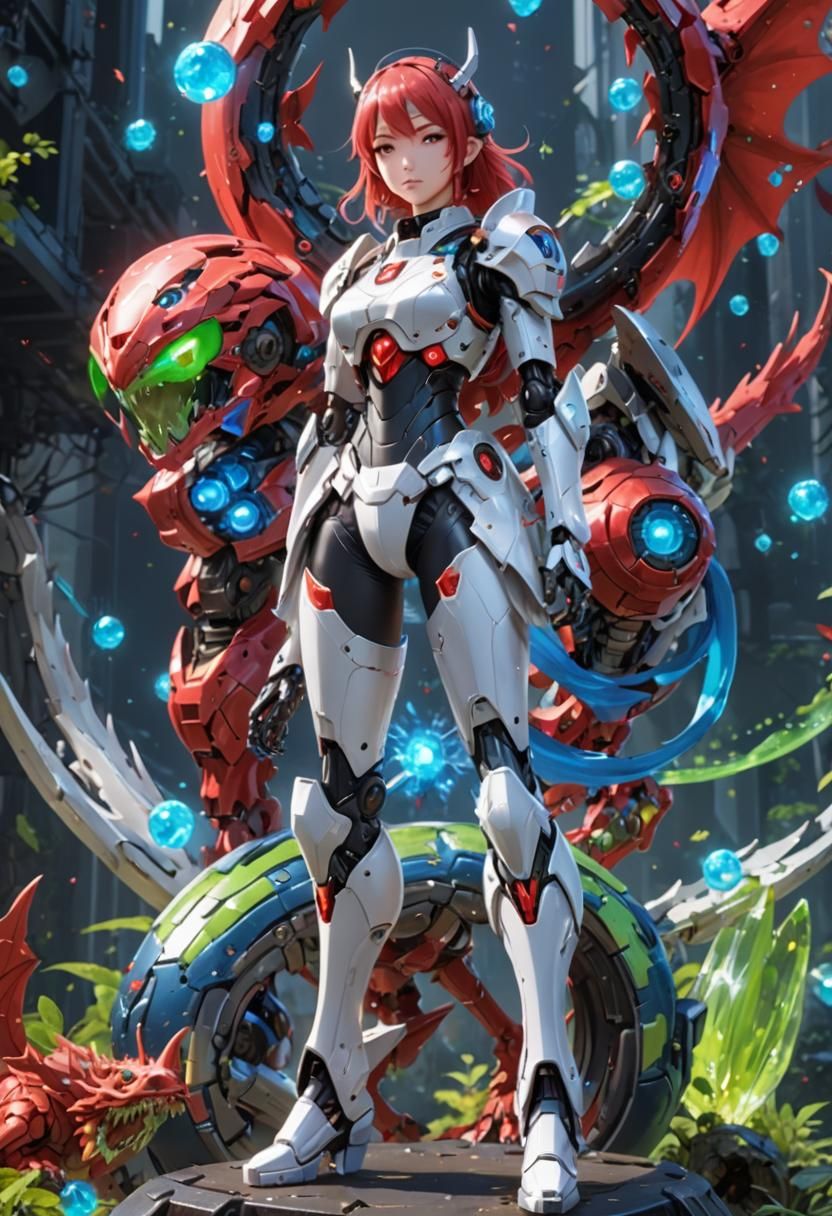 Anime Robot Girl: Nintendo Switch Concept Art