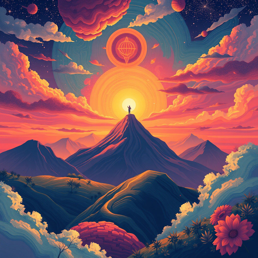 Futuristic Android Affirms Compliance in Sci-Fi Art