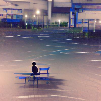 Evocative AI Image of Solitude