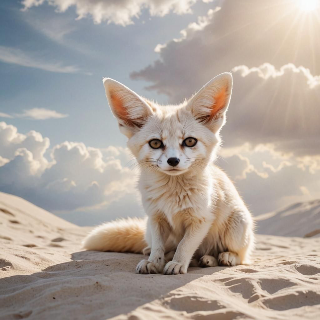 Fennec Fox in Divine Sunshine