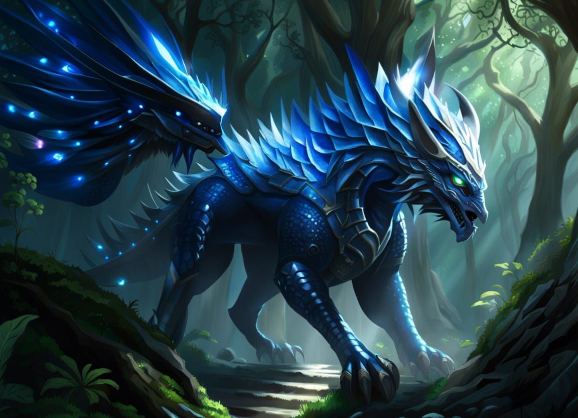 Cybernetic dragon horse