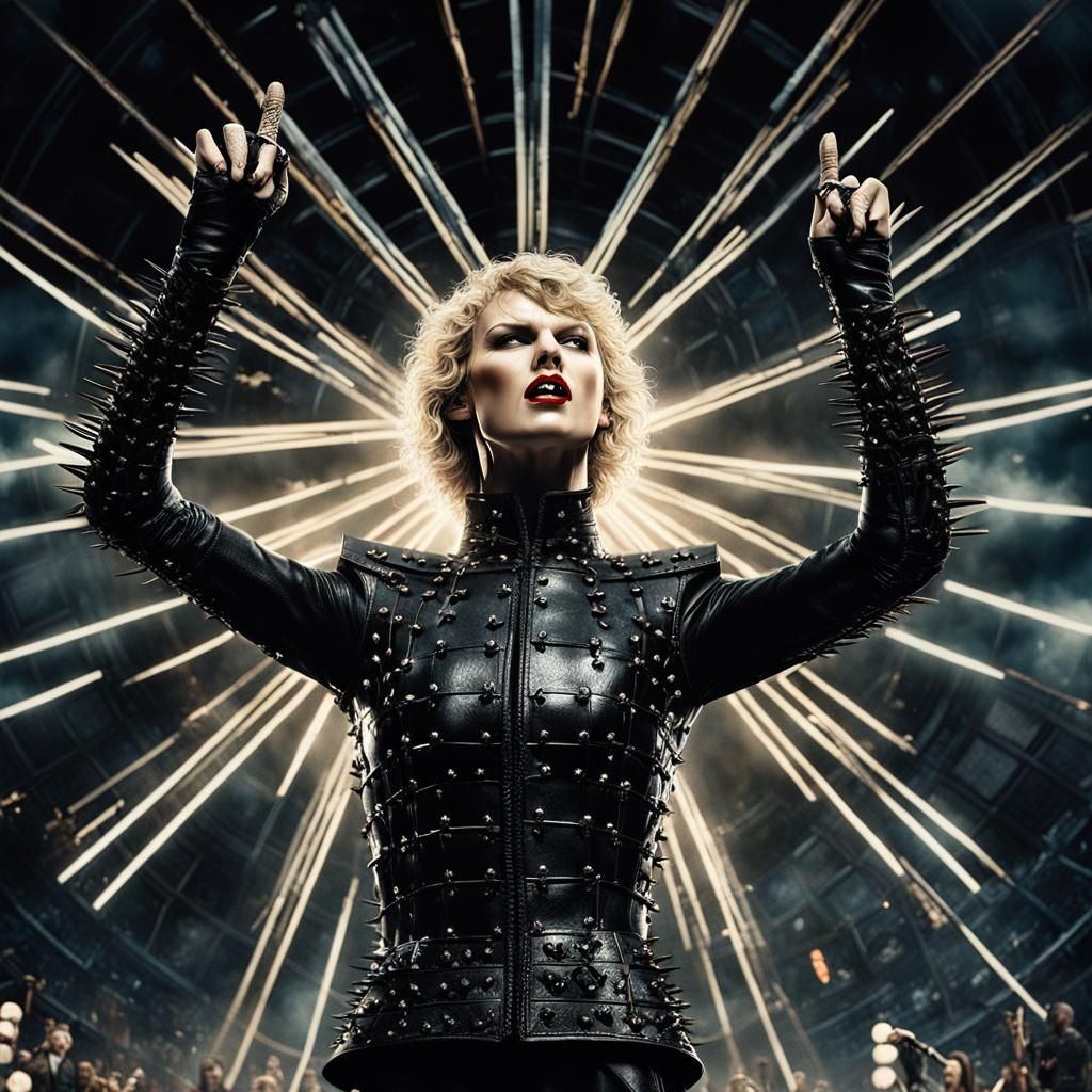 Taylor Swift as Pinhead in Hellraiser Style