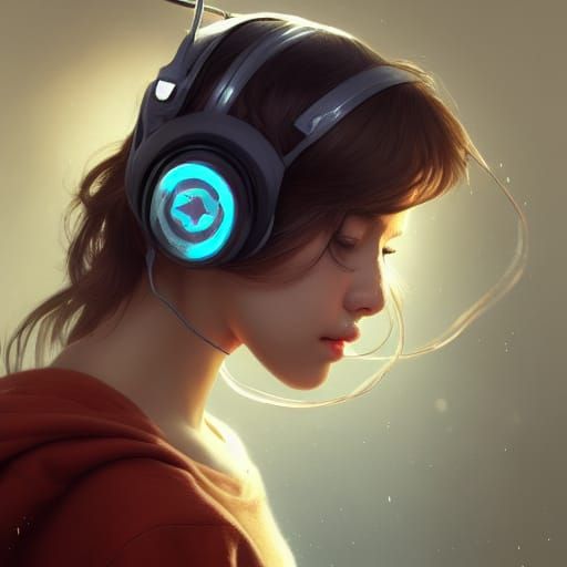 Autistic Girl Portrait in Artgerm Style