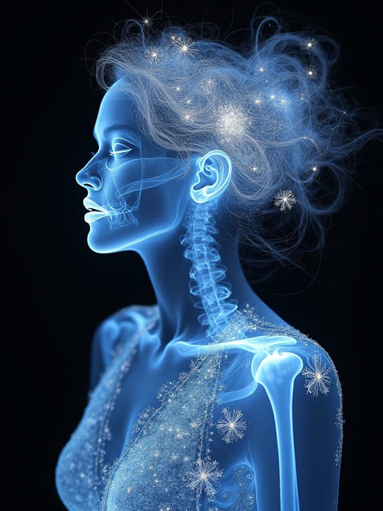 Blacklit Bowditch X-Ray Ringlets
