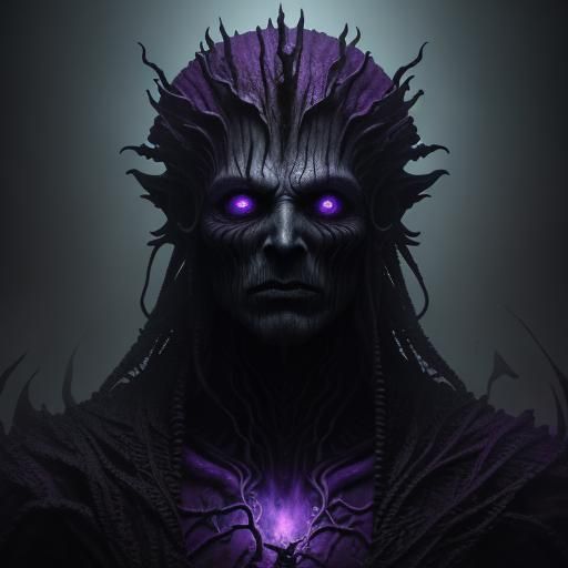 Towering Terracotta Monster with Violet Runes