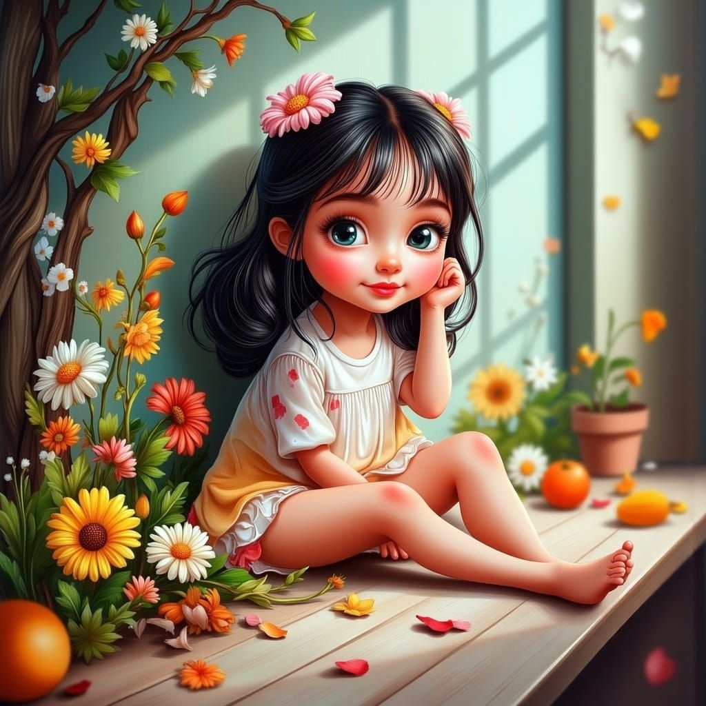 Dreamy Glow Portrait of a Boy with Expressive Eyes