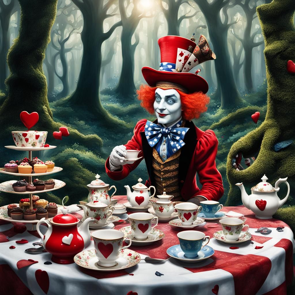 Mad Hatter's Tea Party in Forest Glade
