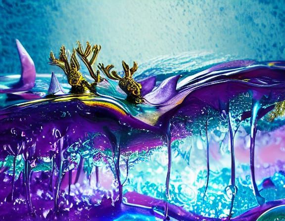 The Liquid Amethyst Poured From Between The Fangs