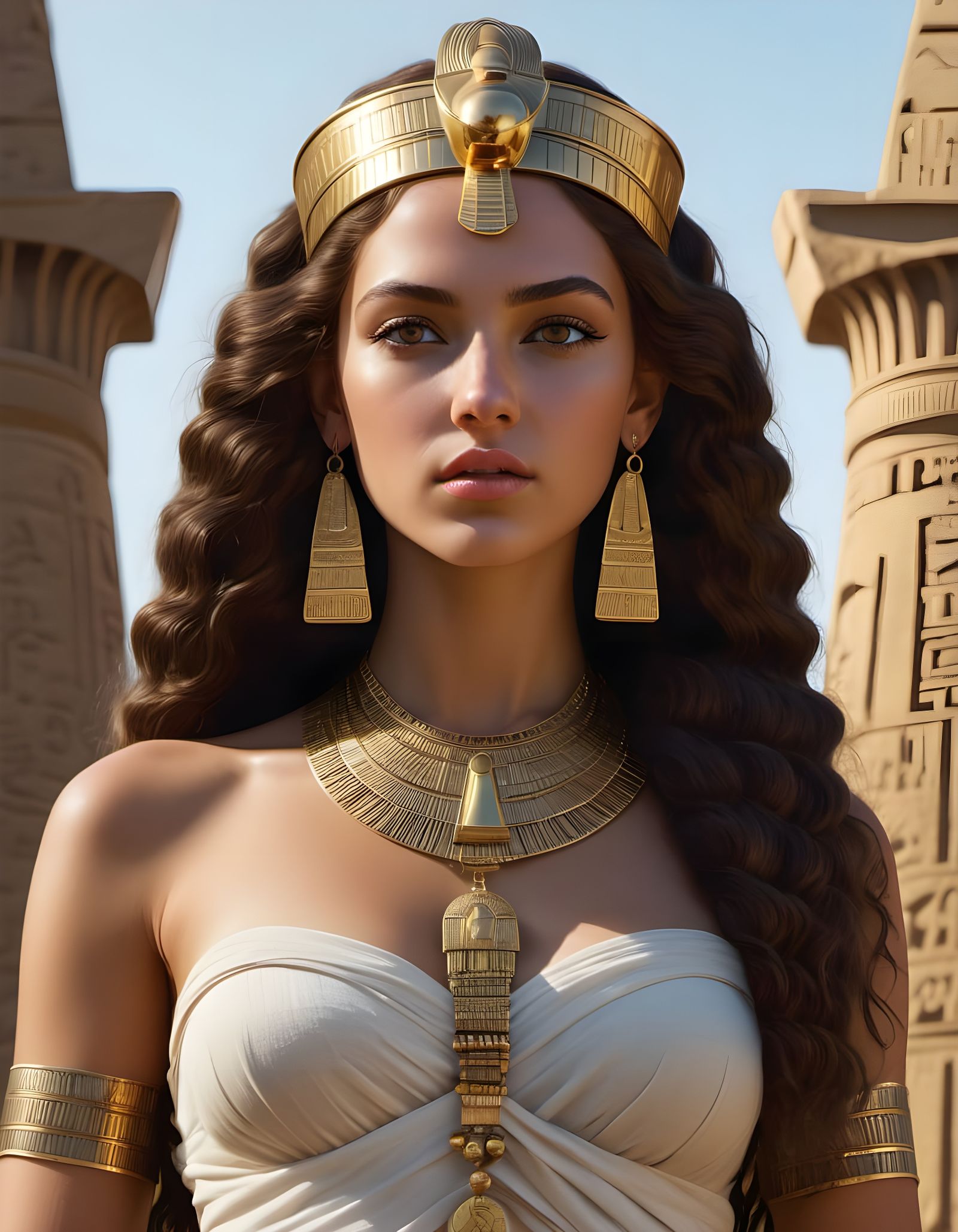 Ancient Egyptian Princess in Hyperdetailed Photorealism