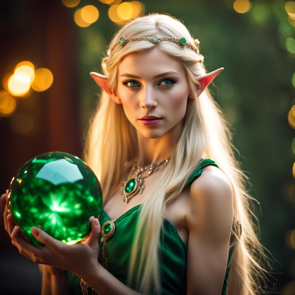 Blond Elves with Dragons, Professional Photography