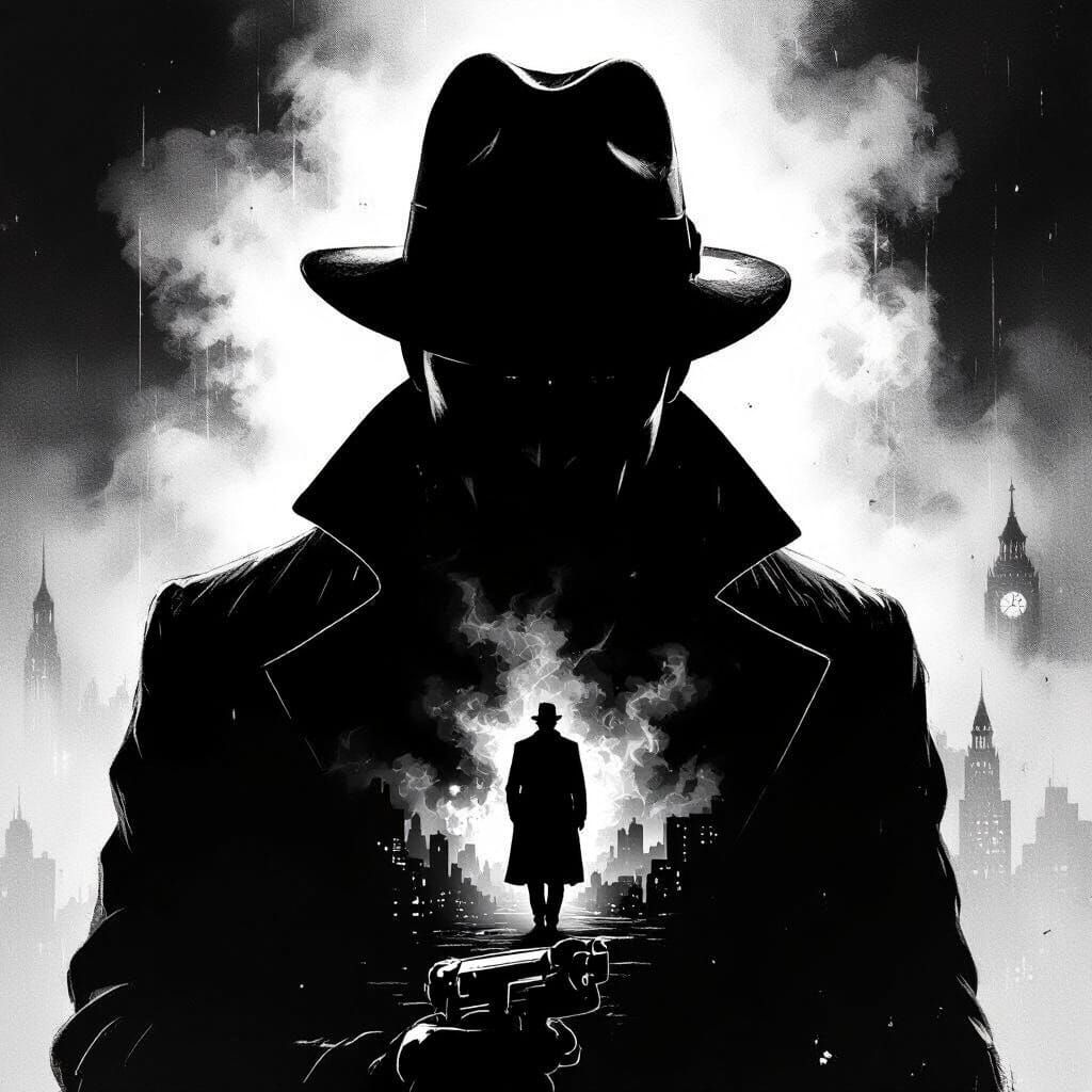 Gritty Noir Crime Poster Art