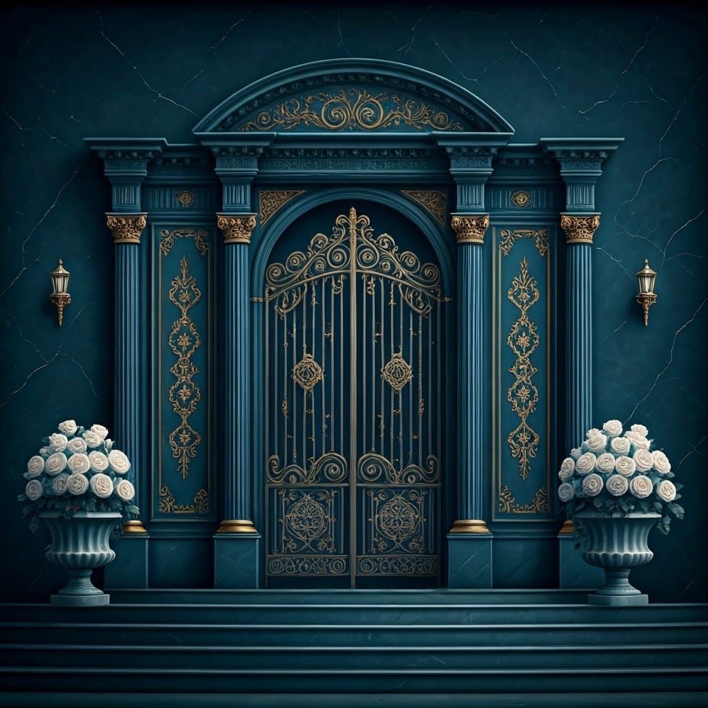 Luxurious Hasidic Title Page in 3D Design