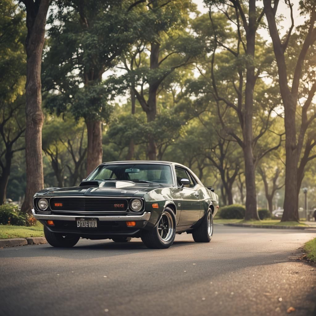 Toyota Muscle Car in Professional Photography Style
