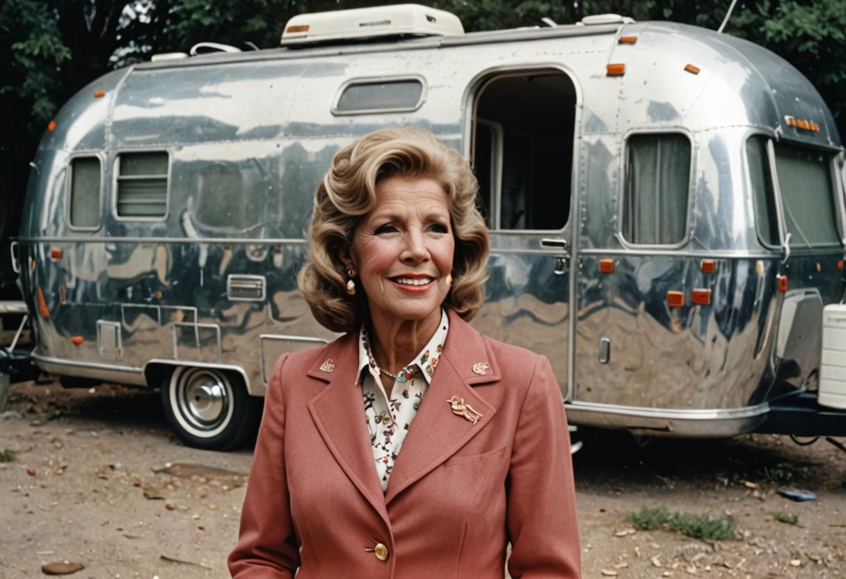 Dinah Shore and a Vintage Airstream Trailer