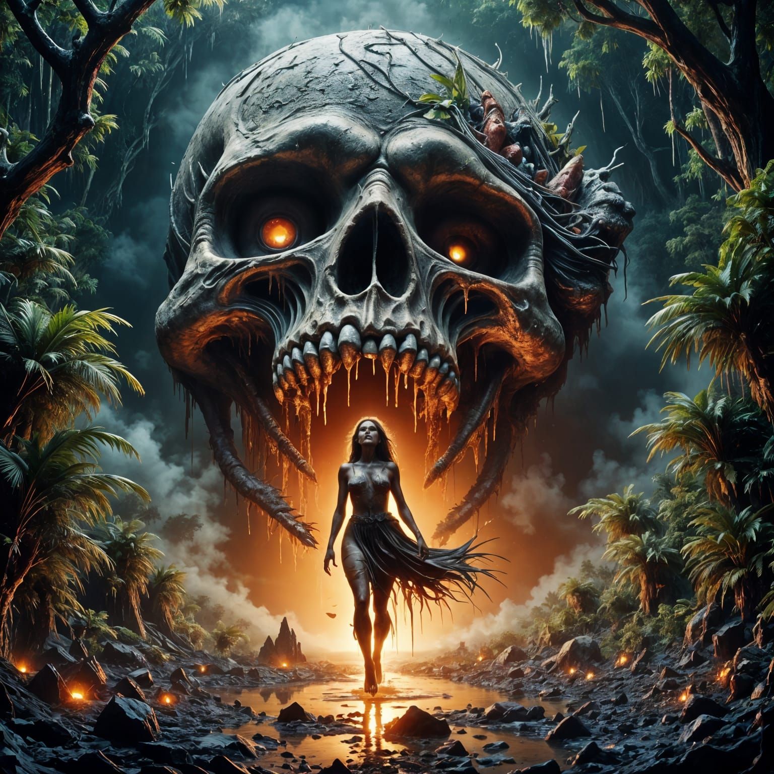 Molten Monstrosity Descends Upon Ancient Skull Temple